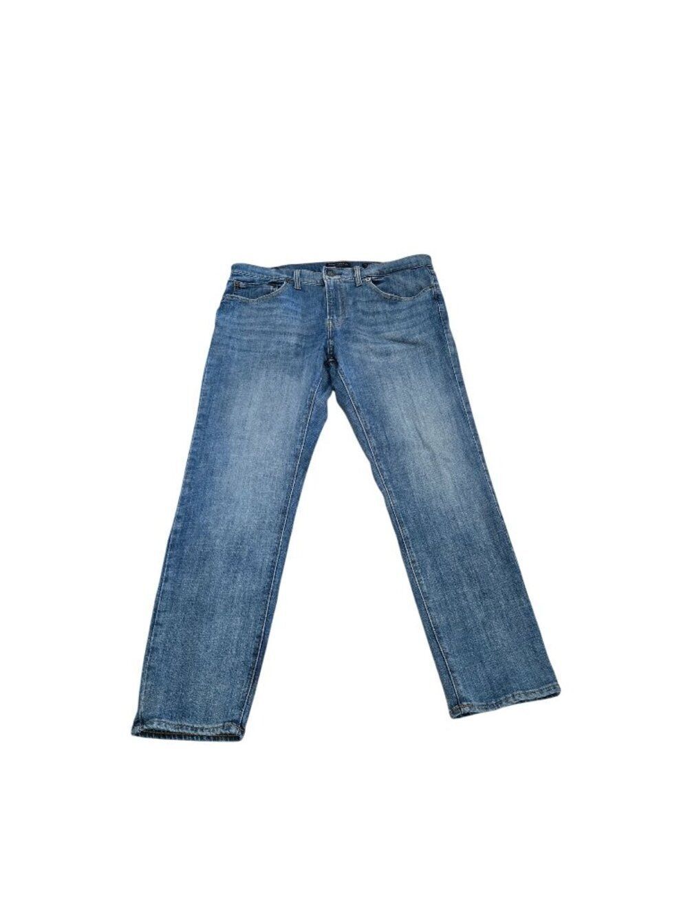Lucky Brand 110 Slim Fit Blue Denim Jeans Size 36x30 Mens Classic Straight Leg